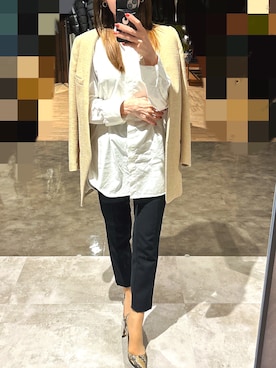 「アイテム（アナログ腕時計）」を使った、yuriiiipさん（レディース・157cm）の秋コーディネート