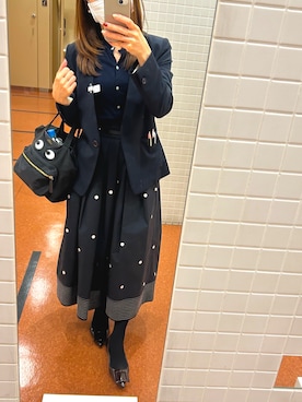 「ANYA HINDMARCH（アニヤハインドマーチ）のアイテム（バッグ）」を使った、yuriiiipさん（レディース・157cm）の秋コーディネート