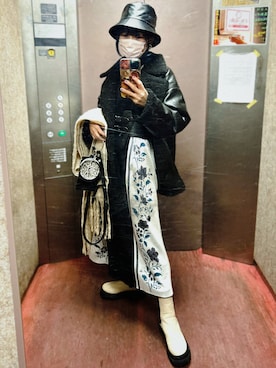 「チェルシーブーツ」｜「アイテム（ブルゾン）」を使った、名無さん（レディース・160cm）の冬コーディネート