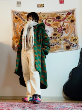 「MELANGE（メランジェ）のアイテム」を使った、名無さん（レディース・160cm）の冬コーディネート