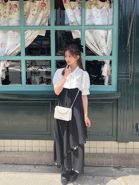 「apres jour（アプレジュール）のアイテム（ワンピース/ドレス）」を使った、あかちゃす🍎あざとお洋服さん（レディース・153cm）の春コーディネート