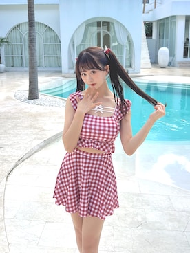 「アイテム（水着/着物・浴衣）」を使った、あかちゃす🍎あざとお洋服さん（レディース・153cm）の夏コーディネート