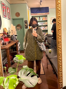 「NOのアイテム」を使った、前野洋子 さん（レディース・165cm）の夏コーディネート