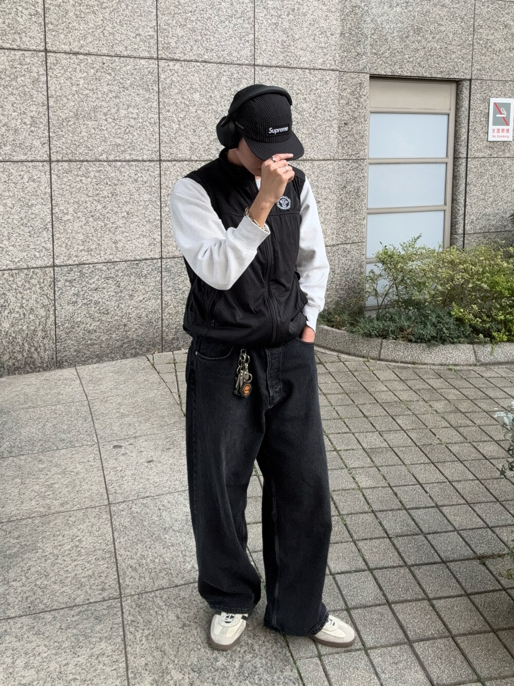 THE NORTH FACE ブラック ベスト ノースフェイス 夏 ストリート 1744041693.jpg