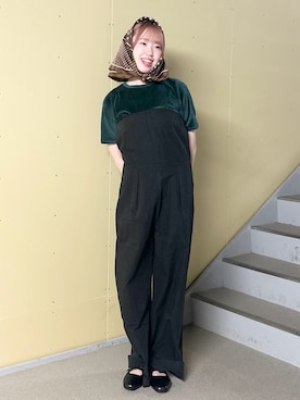 「アイテム（オールインワン・サロペット）」を使った、ひなさん（レディース・161cm）の夏コーディネート