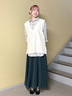 「帰省コーデ」｜ひなさん（レディース・161cm）の夏コーディネート