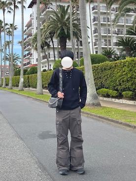 「HOKA（ホカ）のアイテム」を使った、いつきさん（メンズ・164cm）の春コーディネート