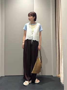 「LE VERNIS（ル・ベルニ）のアイテム」を使った、umemuraさん（レディース・158cm）の夏コーディネート
