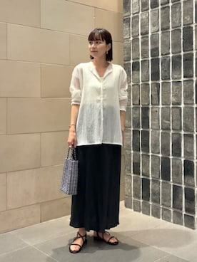 「BEAUTY&YOUTH UNITED ARROWS（ビューティーアンドユースユナイテッドアローズ）のアイテム（スカート）」を使った、umemuraさん（レディース・158cm）の夏コーディネート