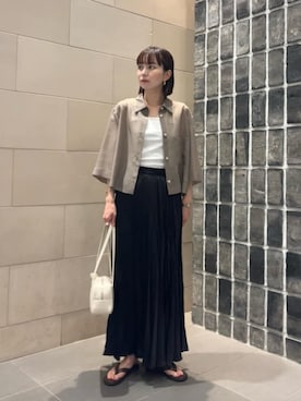 「BEAUTY&YOUTH UNITED ARROWS（ビューティーアンドユースユナイテッドアローズ）のアイテム（スカート）」を使った、umemuraさん（レディース・158cm）の夏コーディネート