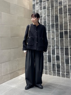 「アイテム（ジャケット/アウター）」を使った、umemuraさん（レディース・158cm）の冬コーディネート