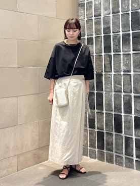 「BEAUTY&YOUTH UNITED ARROWS（ビューティーアンドユースユナイテッドアローズ）のアイテム（スカート）」を使った、umemuraさん（レディース・158cm）の夏コーディネート
