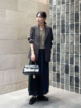 「アイテム（ジャケット/アウター）」を使った、umemuraさん（レディース・158cm）の冬コーディネート