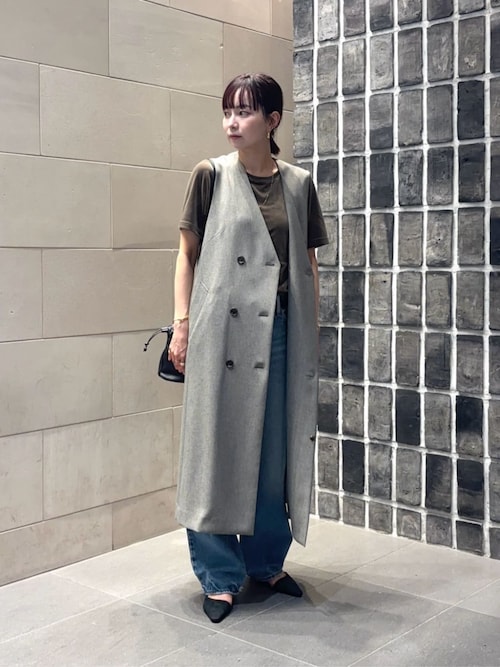 セール】ポリエステルブレンド ジレ&ジャンパースカート 2WAY