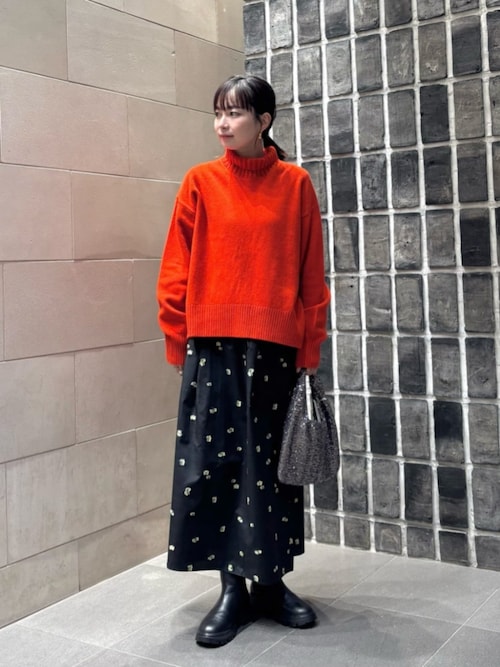 フラワージャガード スカート ウォッシャブル（スカート