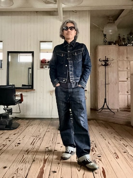 「REGAL（リーガル）のアイテム」を使った、86yamaさん（メンズ・172cm）の春コーディネート