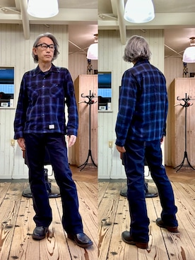 「Dita（ディータ）のアイテム（Glasses、ブラック系）」を使った、86yamaさん（メンズ・172cm）の春コーディネート