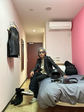 「ATTACHMENT（アタッチメント）のアイテム」を使った、86yamaさん（メンズ・172cm）の春コーディネート
