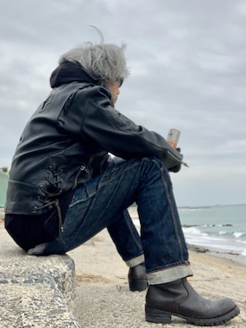 「ATTACHMENT（アタッチメント）のアイテム」を使った、86yamaさん（メンズ・172cm）の冬コーディネート