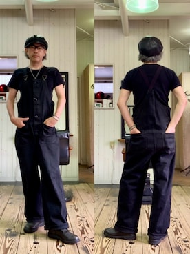 「アイテム（キャスケット）」を使った、86yamaさん（メンズ・172cm）の夏コーディネート