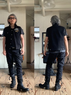 「Levi's（リーバイス）のアイテム（パンツ）」を使った、86yamaさん（メンズ・172cm）の夏コーディネート