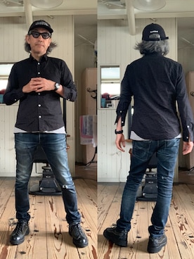 「BEAMS（ビームス）のアイテム」を使った、86yamaさん（メンズ・172cm）の夏コーディネート