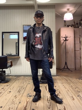 「EFFECTOR（エフェクター）のアイテム」を使った、86yamaさん（メンズ・172cm）の春コーディネート