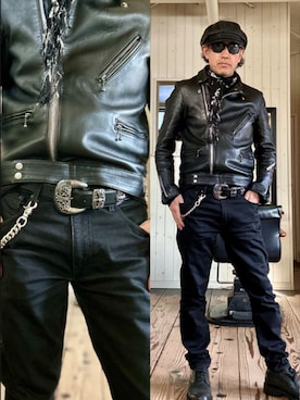 「Ray-Ban（レイバン）のアイテム」を使った、86yamaさん（メンズ・172cm）の冬コーディネート