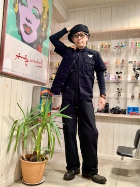 「ATTACHMENT（アタッチメント）のアイテム」を使った、86yamaさん（メンズ・172cm）の春コーディネート