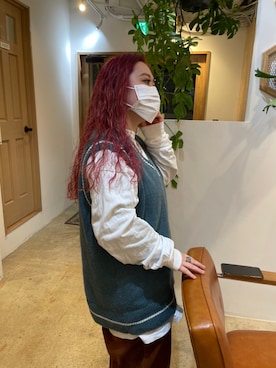 「Chaos（カオス）のアイテム」を使った、riboさん（レディース・151cm）の春コーディネート