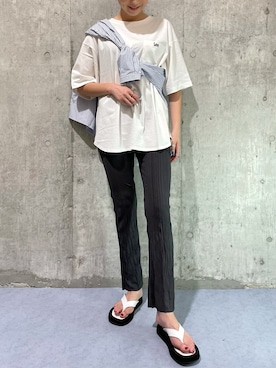 「Didot.（ディドット）のアイテム（シューズ）」を使った、RISAさん（レディース・174cm）の夏コーディネート