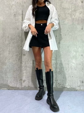 「AMAIL（アマイル）のアイテム」を使った、RISAさん（レディース・174cm）の秋コーディネート