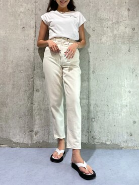「Didot.（ディドット）のアイテム（シューズ）」を使った、RISAさん（レディース・174cm）の夏コーディネート