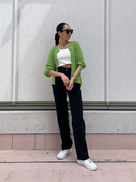 「アイテム（キャミソール）」を使った、RISAさん（レディース・174cm）の春コーディネート