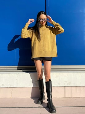 「AMAIL（アマイル）のアイテム」を使った、RISAさん（レディース・174cm）の秋コーディネート