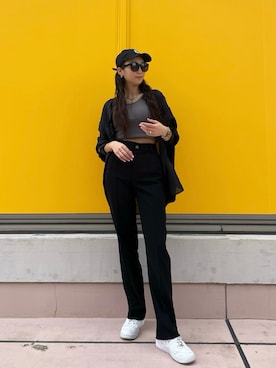 「アイテム（キャミソール）」を使った、RISAさん（レディース・174cm）の春コーディネート