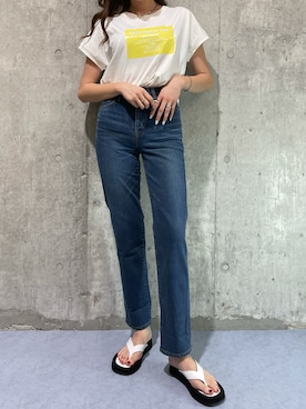 「Didot.（ディドット）のアイテム（シューズ）」を使った、RISAさん（レディース・174cm）の夏コーディネート