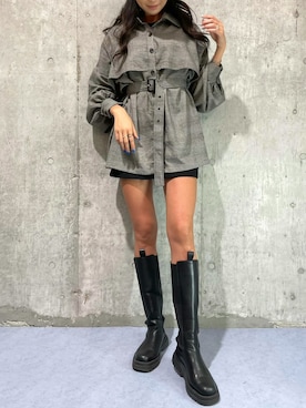 「AMAIL（アマイル）のアイテム」を使った、RISAさん（レディース・174cm）の秋コーディネート