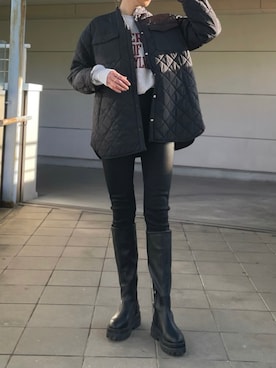 RISAさん（レディース・174cm）の冬コーディネート