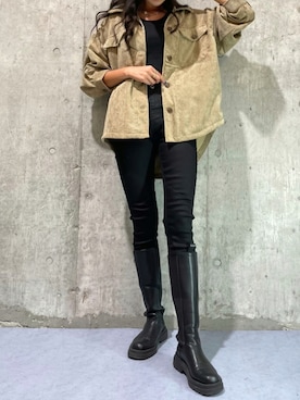 「AMAIL（アマイル）のアイテム」を使った、RISAさん（レディース・174cm）の秋コーディネート