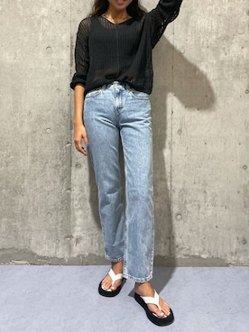 「Didot.（ディドット）のアイテム（シューズ）」を使った、RISAさん（レディース・174cm）の夏コーディネート