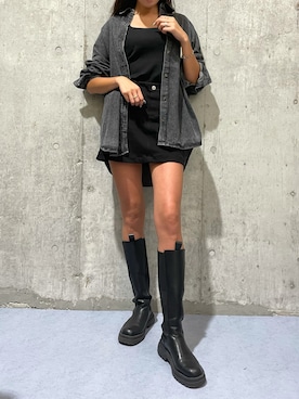 「AMAIL（アマイル）のアイテム」を使った、RISAさん（レディース・174cm）の夏コーディネート