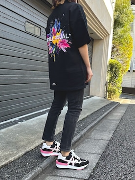「A4A（エーフォーエー）のアイテム」を使った、AsHFさん（レディース・153cm）の夏コーディネート