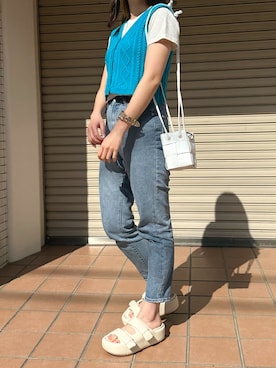 「ASH（アッシュ）のアイテム」を使った、AsHFさん（レディース・153cm）の夏コーディネート