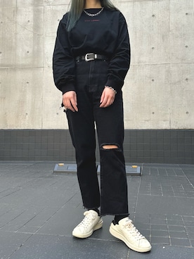 「ASH（アッシュ）のアイテム」を使った、AsHFさん（レディース・153cm）の春コーディネート