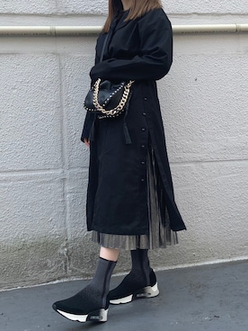 「ソックススニーカー」｜「アイテム（ジャケット/アウター）」を使った、AsHFさん（レディース・153cm）の夏コーディネート