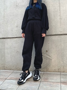 「LVEU.（ラブユ.）のアイテム」を使った、AsHFさん（レディース・153cm）の秋コーディネート
