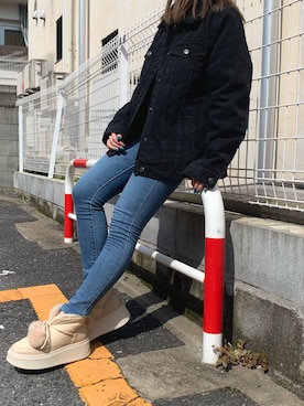 「chuu（チュー）のアイテム」を使った、AsHFさん（レディース・153cm）の秋コーディネート