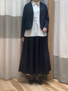 「sm2rhythm（サマンサモスモスリズム）のアイテム（ジャケット/アウター）」を使った、むさん（レディース・160cm）の秋コーディネート