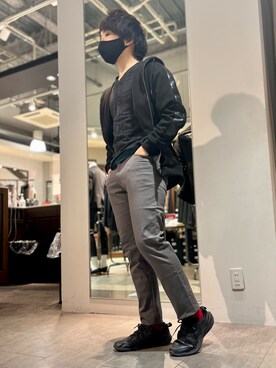 「5351 POUR LES HOMMES（ゴーサンゴーイチプールオム）のアイテム（パーカー）」を使った、kentaさん（メンズ・165cm）の冬コーディネート